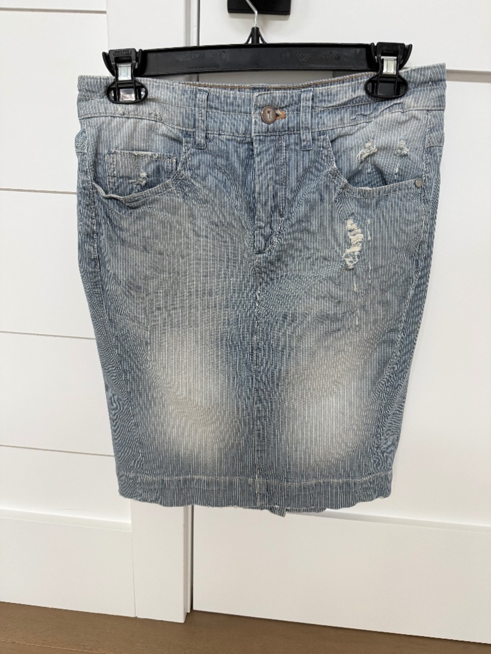 Pilcro Denim Pencil Skirt